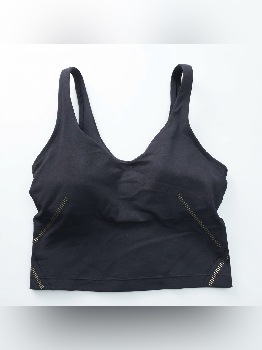 Lululemon Special Edition Align Tank Top Black Metallic Gold Size 4 W1COZS